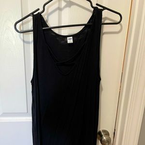 Lightly worn old navy black tank top laziest large